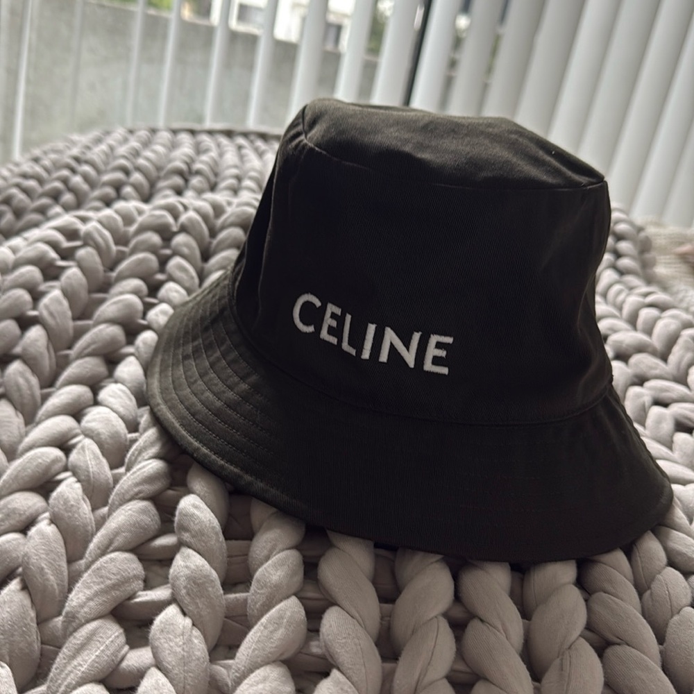 Celine Khaki Bucket Hat